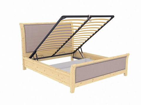 Кровать с подъемным механизмом Dublin с подъемным механизмом - Уютная кровать со встроенным основанием и подъемным механизмом с мягкими элементами.