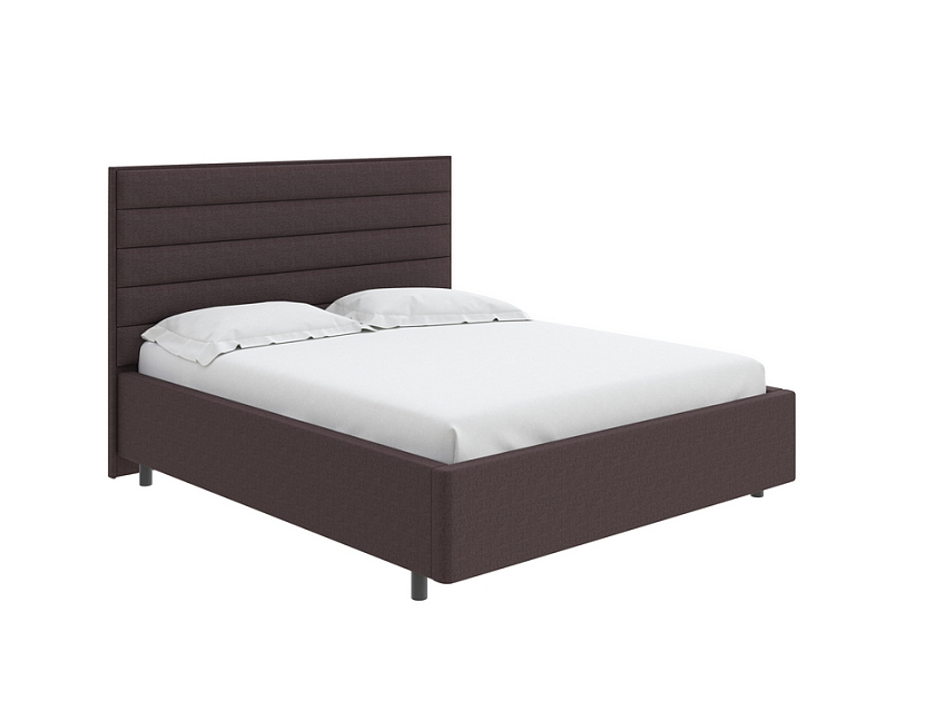 Кровать Verona 80x190 Ткань: Рогожка Тетра Брауни - Кровать в лаконичном дизайне в обивке из мебельной ткани или экокожи.