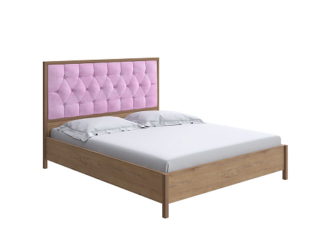 Розовая кровать Vester Lite - Современная кровать со встроенным основанием
