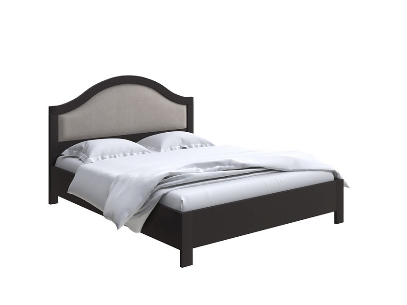 Кровать Ontario с подъемным механизмом 160x200 ЛДСП+ткань Тетра Бежевый/Венге (сосна) - Уютная кровать с местом для хранения