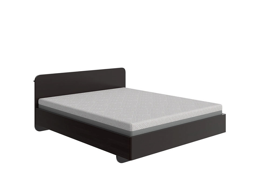 Кровать Minima 80x190 Массив (сосна) Венге - Кровать из массива с округленным изголовьем. 