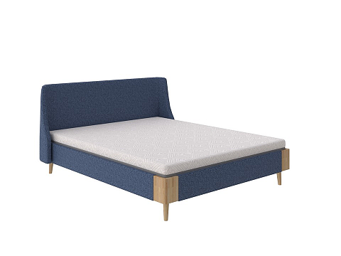 Кровать с мягким изголовьем Lagom Side Soft - Оригинальная кровать в обивке из мебельной ткани.