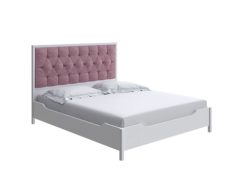 Розовая кровать Vester - Современная кровать со встроенным основанием