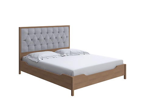 Серая кровать Vester - Современная кровать со встроенным основанием
