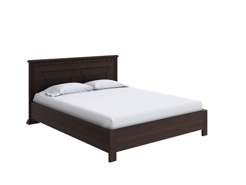 Кровать Milena-М-тахта с подъемным механизмом 160x190 Массив (сосна) Белая эмаль - Кровать в классическом стиле из массива с подъемным механизмом.