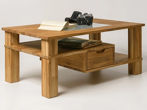 Стол журнальный Tetris - Журнальный стол из массива дуба